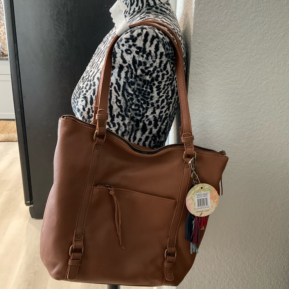 The Sak Brown Leather Tote Bag - Picture 5 of 5